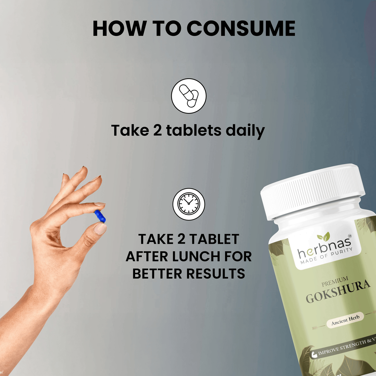 Gokshura (60 Capsules) - Herbnas