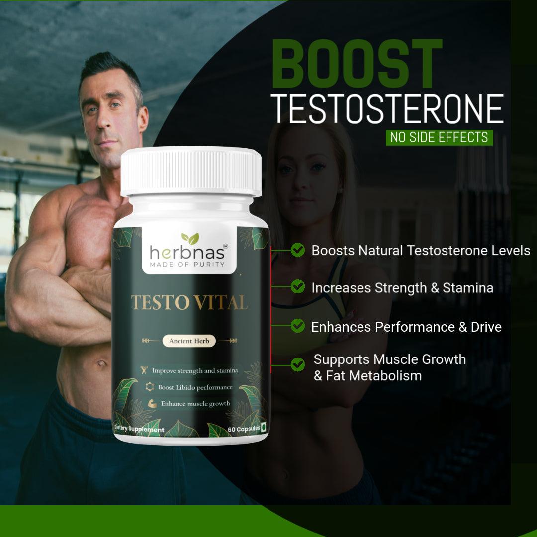 Testo Vital (60 Capsules) - Herbnas