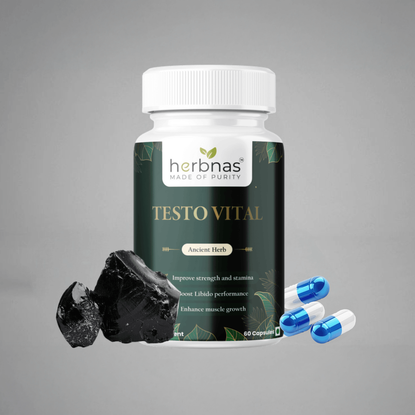 Testo Vital (60 Capsules) - Herbnas