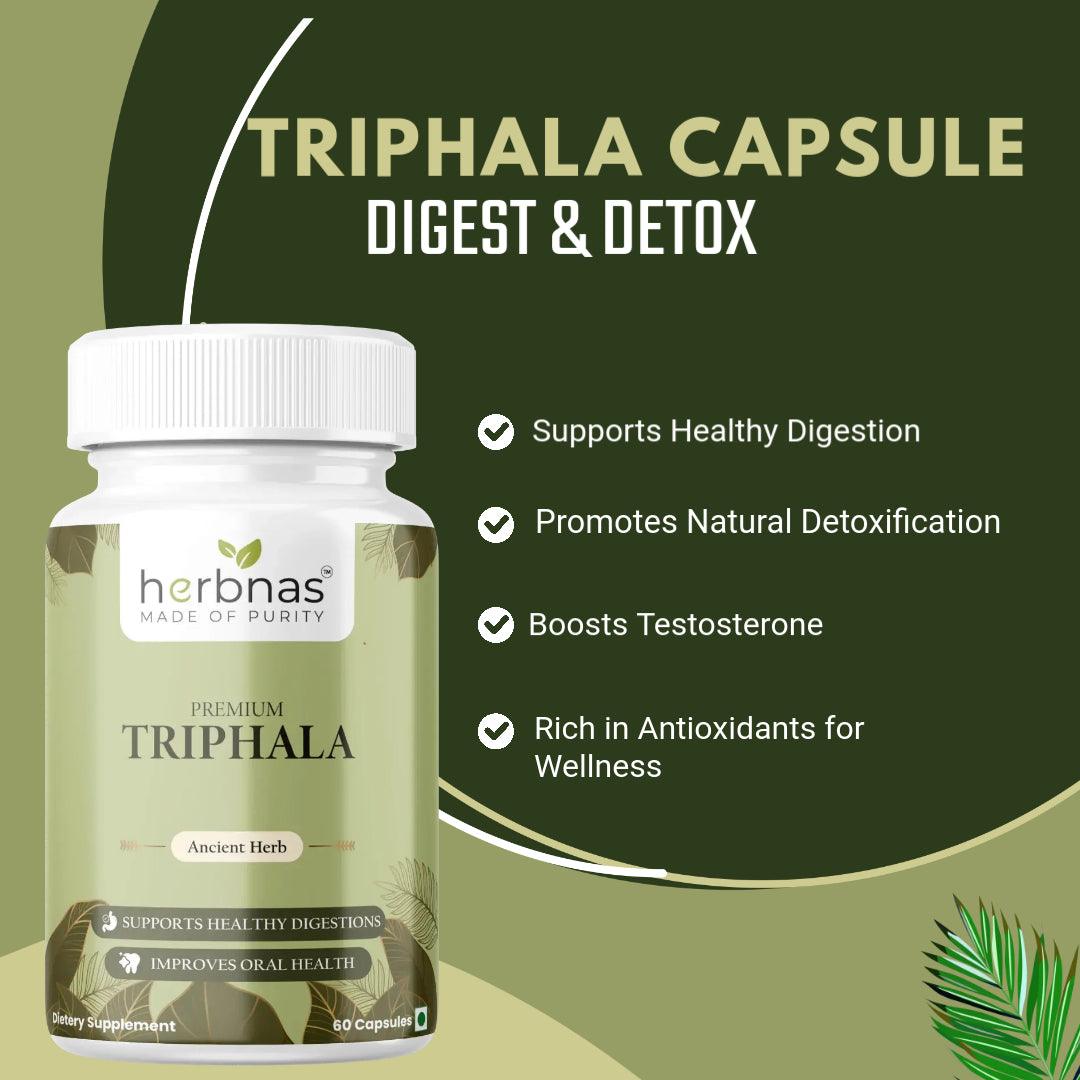 Triphala (60 Capsules) - Herbnas