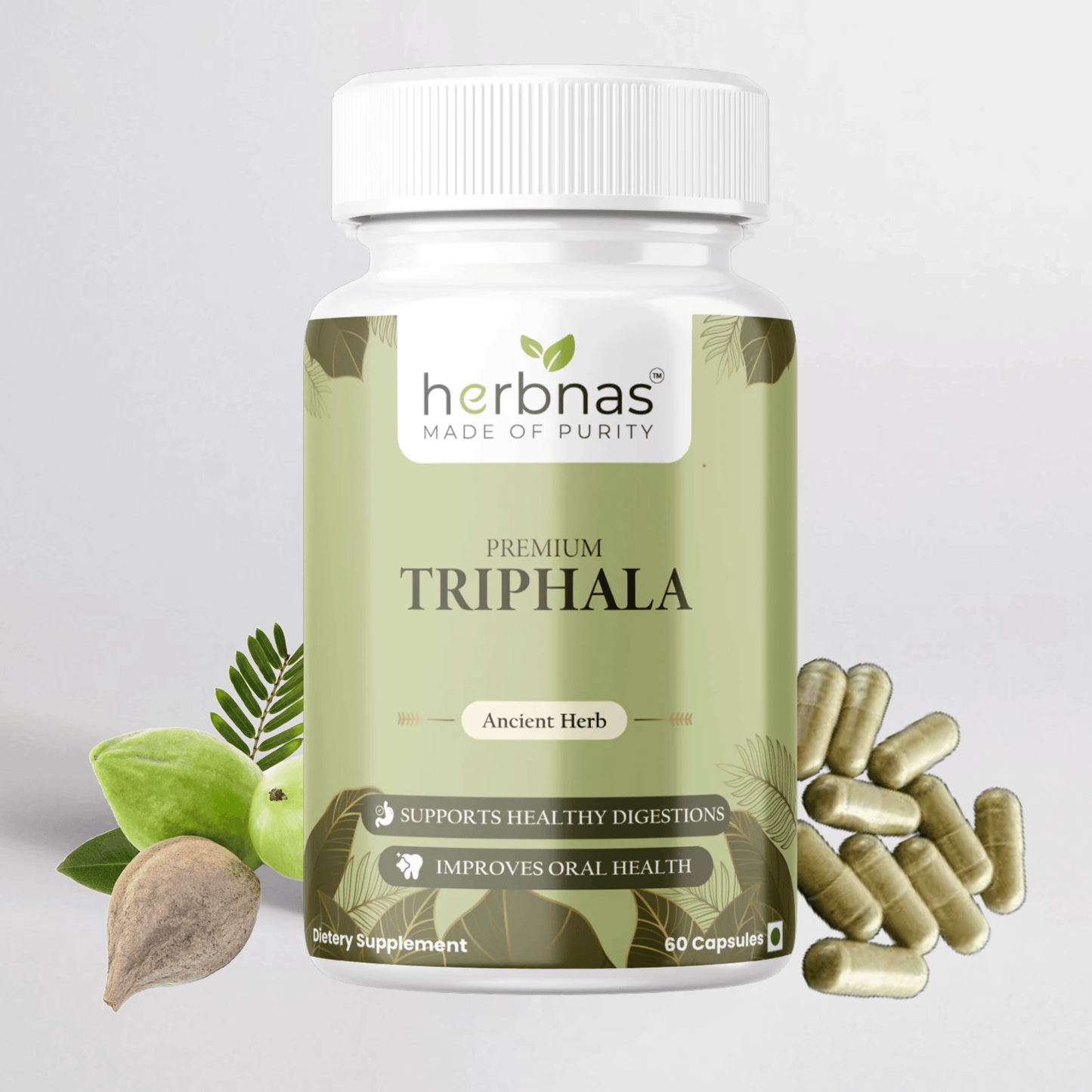 Triphala (60 Capsules) - Herbnas