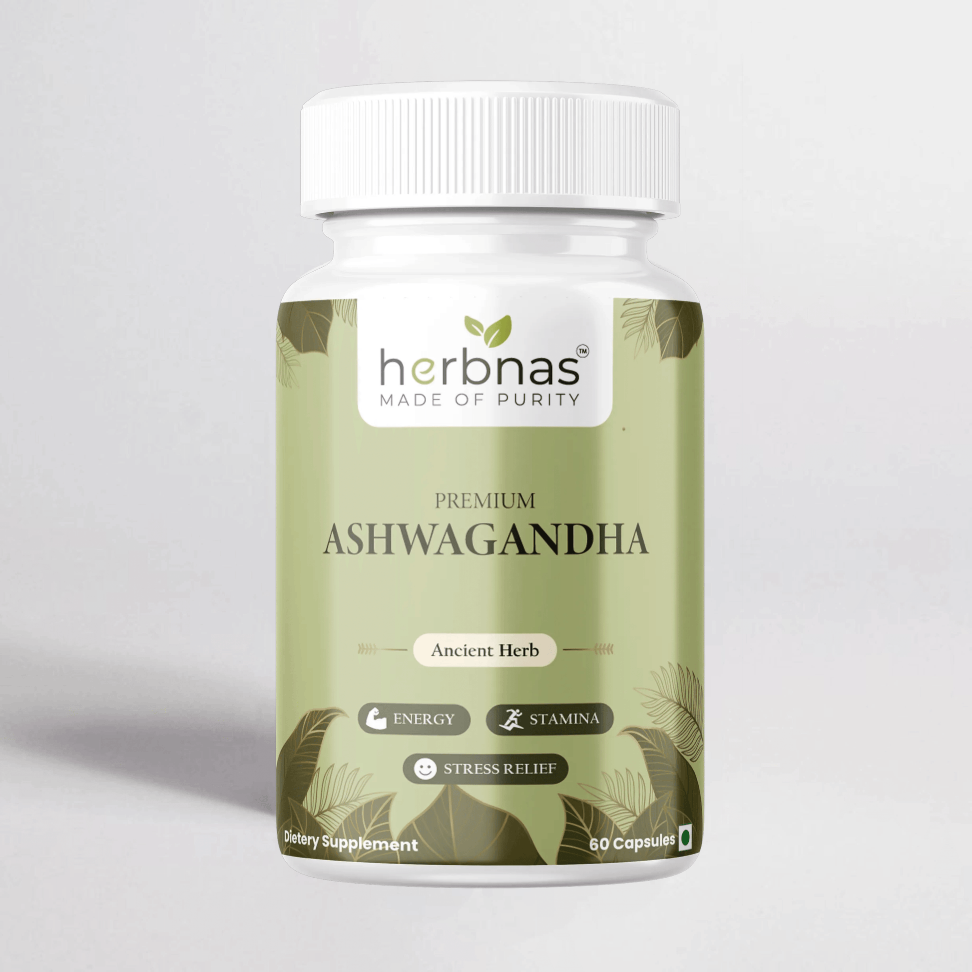 Ashwagandha (60 Capsules) - Herbnas