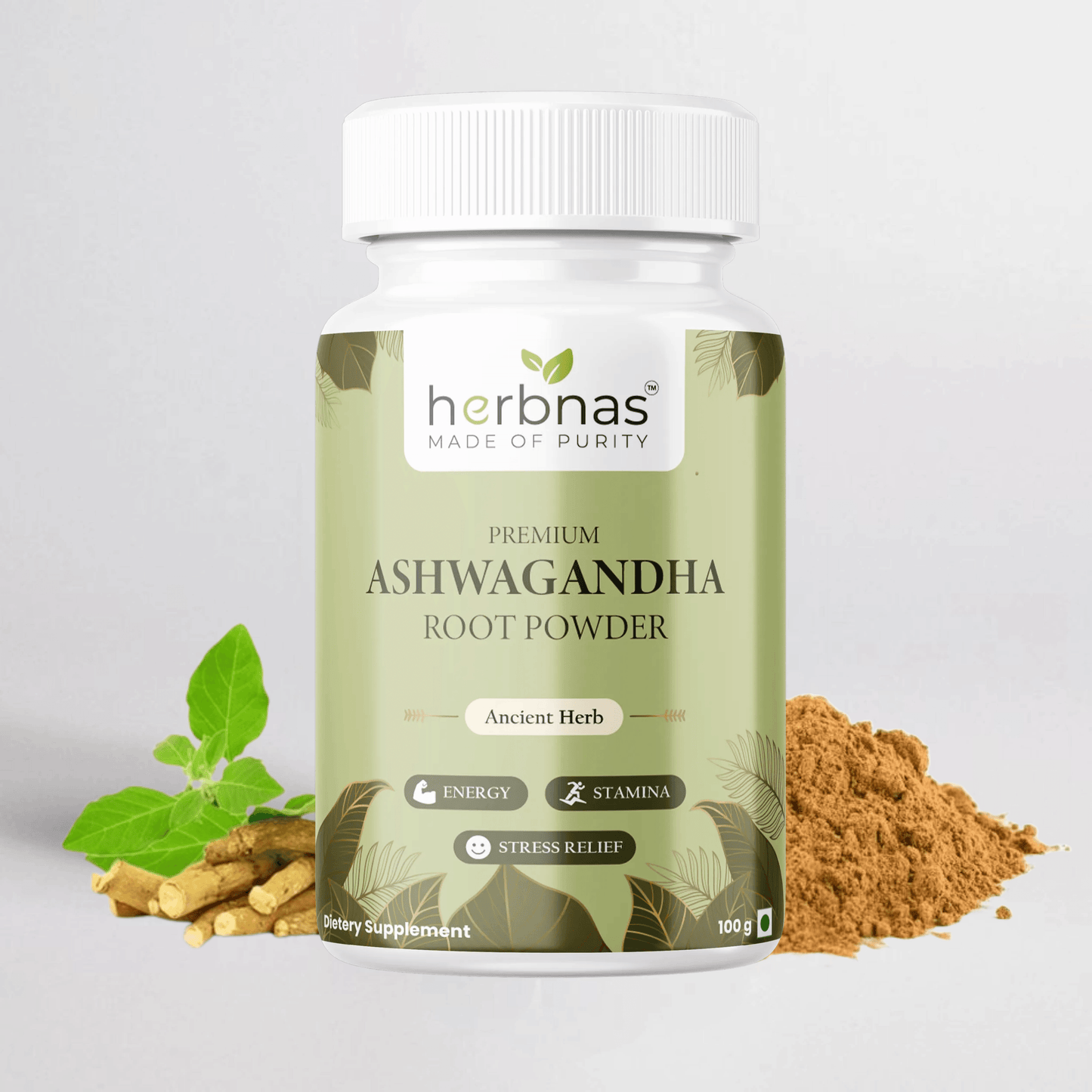Ashwagandha Powder (100 g) - Herbnas