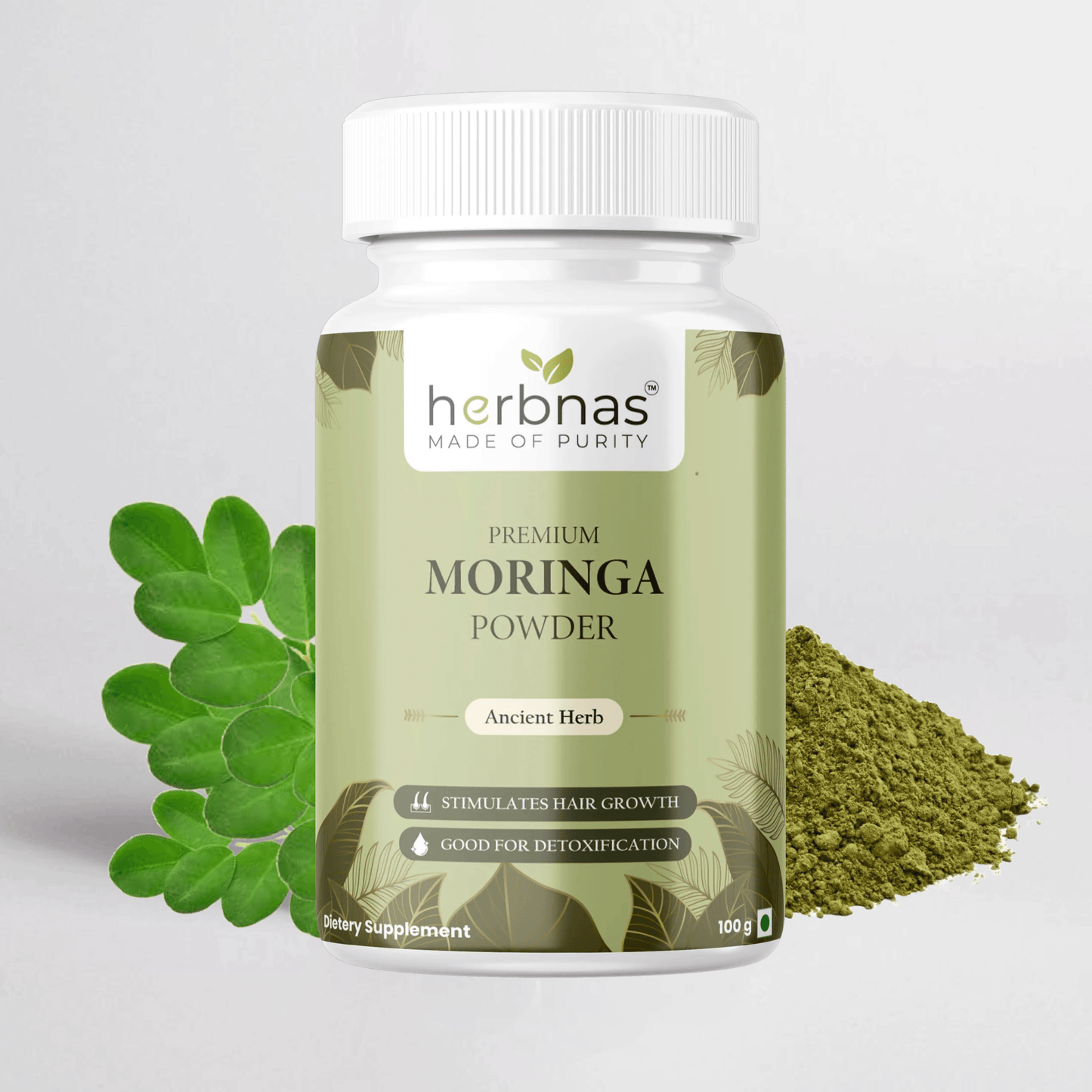 Moringa Powder (100 g) - Herbnas