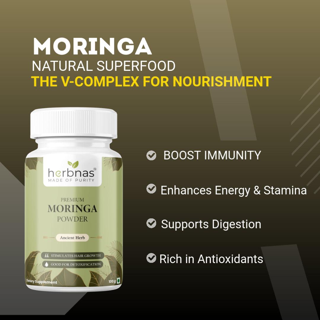 Moringa Powder (100 g) - Herbnas