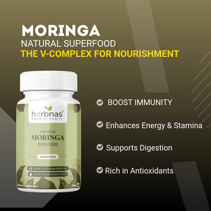 Moringa Powder (100 g) - Herbnas
