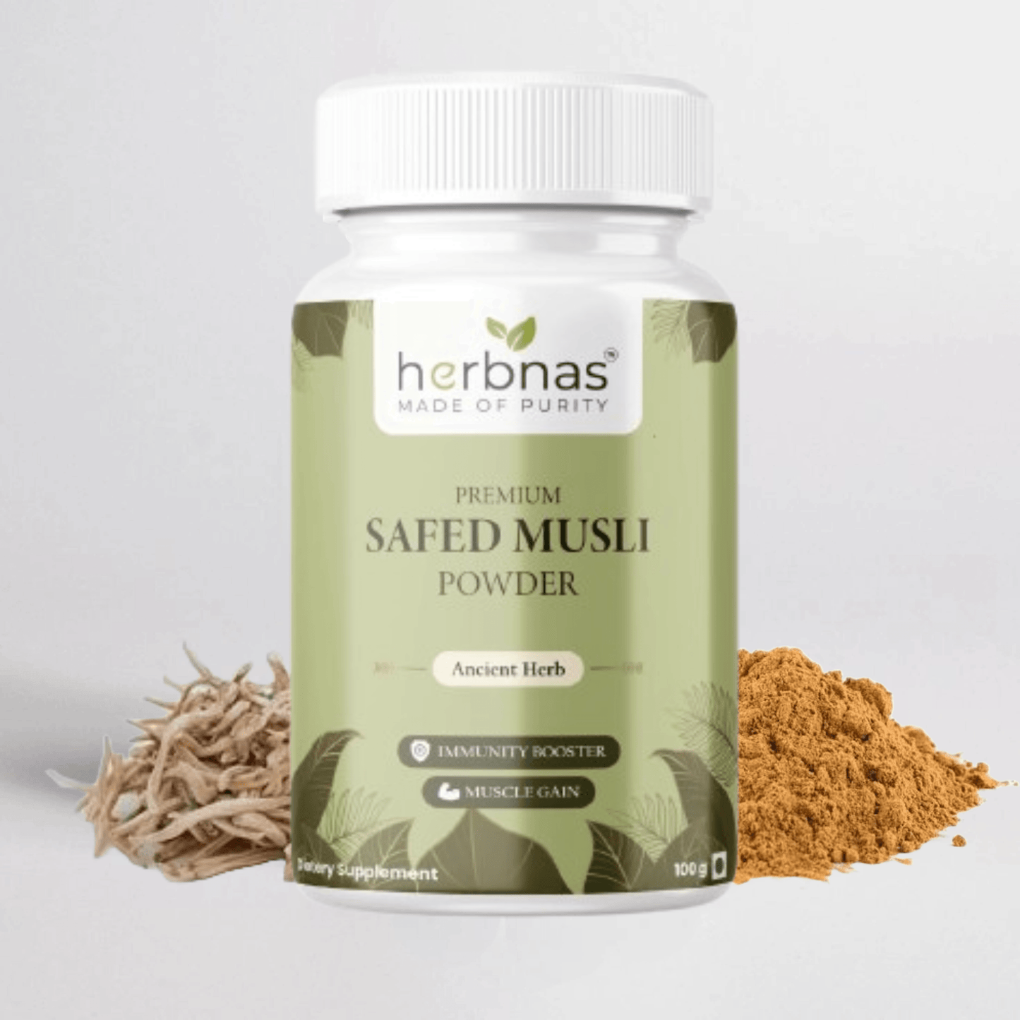 Safed Musli Powder (100g) - Herbnas