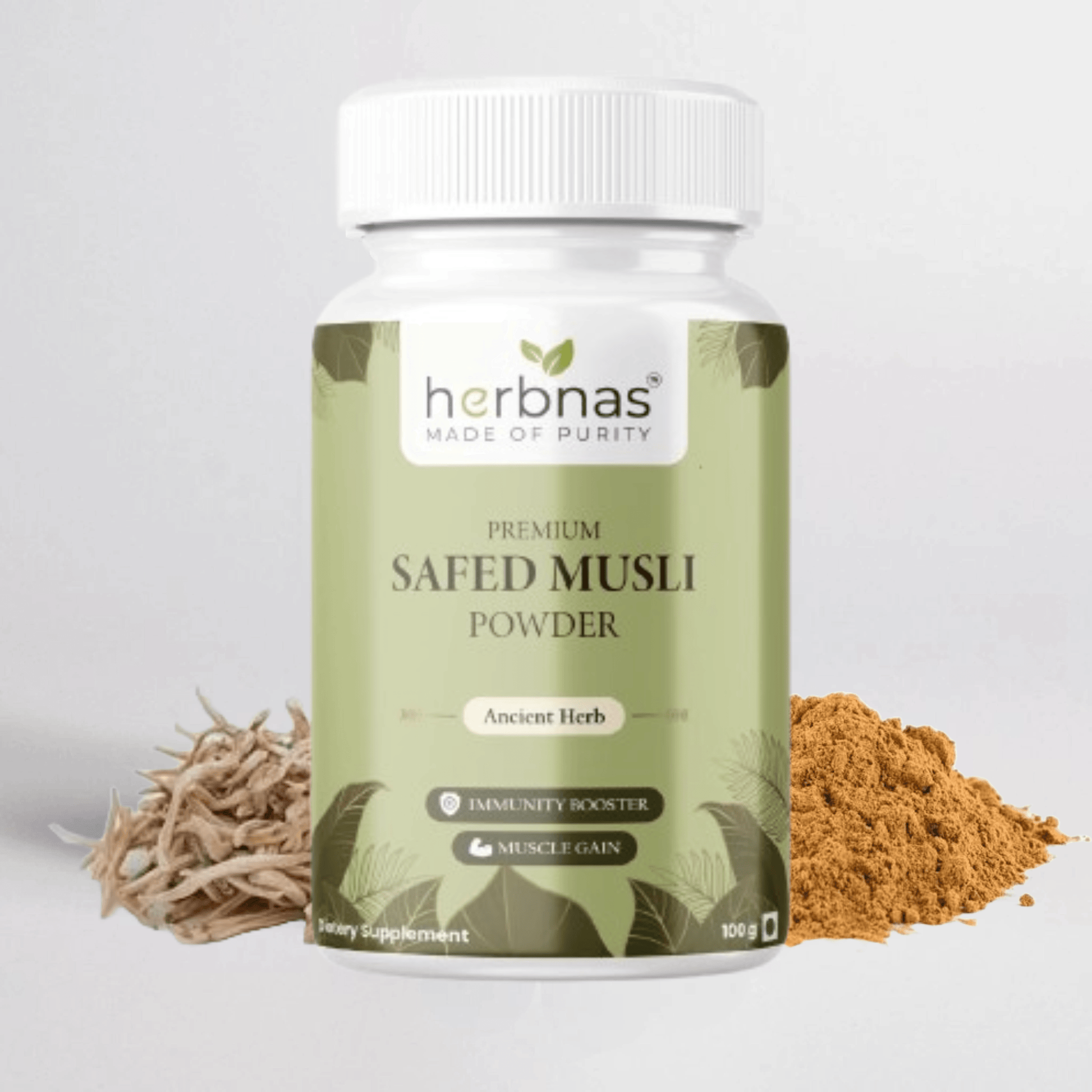 Safed Musli Powder (100g) - Herbnas