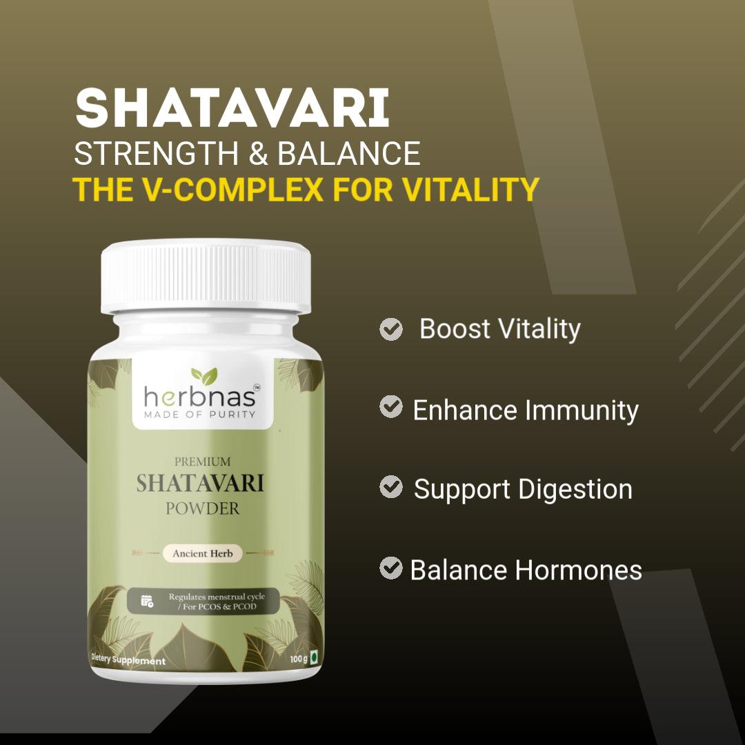 Shatavari Powder (100 g) - Herbnas